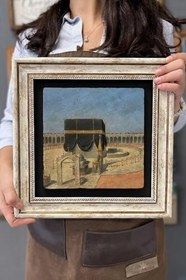 Resim Oscar Stone Decor Çerçeveli Tablo Taş Duvar Dekoru 30 X 30 Cm Eski Kabe Çizimi Cdd3030-512 