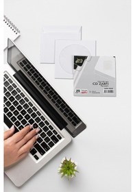 Resim Gen-Of Pencereli CD Zarfı Beyaz 80 gr 25 li Tutkallı 