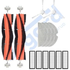 Resim Xiaomi 1c,2c,mop 2 Uyumlu 2 Ana Fırça 2 Yan Fırça 6 Filtre 4 Mop Pkt-iasgf0000023 