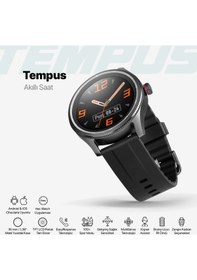 Resim Ttec Tempus 35 MM TFT Ekranlı Yuvarlak Metal Kasa Akıllı Saat 
