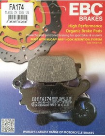 Resim EBC Fa174 2004-2005 Honda CBR 1000 RR Uyumlu Arka Fren Balatası Organik Balata 
