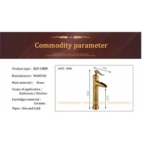 Resim Wanfan ZLY-1909 Şelale Banyo Çanak Lavabo Bataryası 