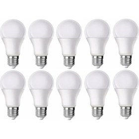 Resim Full Reyon 10 Adet 9 Watt Enerji Tasarruflu Gün Işığı LED Ampul - Çok Kaliteli LED Ampul E27 Duy 