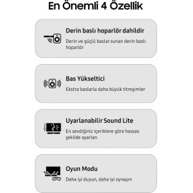 Resim Samsung Dolby Audio / Dts Virtual:x Optik-Usb-Bluetooth® Tv-Telefon Bağlantı 220W Soundbar Ev Sinema Sistemi 