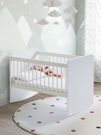 Resim Babywhen Ahşap Sallanır Bebek Beşik 50x90 cm - Standart / Standart 