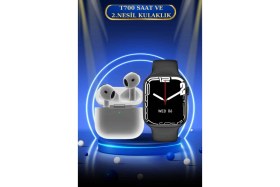 Resim Store Mania Ieg™ 3.nesil Tws Bluetooth Kulaklık ve Dokunmatik Ekran Akıllı Saat Sesli Görüşme 