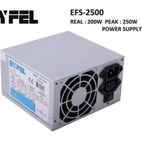 Resim Eyfel EFS-2500 250W Peak 12 cm Fan Atx Power Supply 