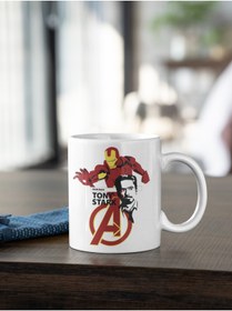 Resim Marvel The Avengers İron Man Kupa Kahve Çay Kupası Sevgililer Arkadaş Doğum Günü Hediye Porselen 