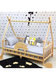 Resim Markaawm Markaawm Nirvana Kuyruklu Yıldız Montessori Yatak Çocuk Karyola Akçaağaç 