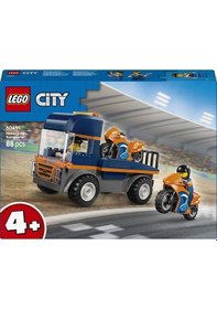 Resim LEGO® City Motosiklet Taşıyıcı - Oyuncak Araç Yapım Seti 60491-4 Yaş ve Üzeri Çocuklar İçin Yaratıcı Oyuncak Yapım Seti (88 Parça) 