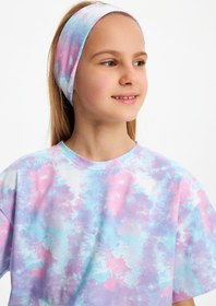 Resim Babygiz Kız Pamuklu Penye, Kaymaz, Terletmez, Ultra Hafif, Esnek Desenli Saç Bandı Bandana 