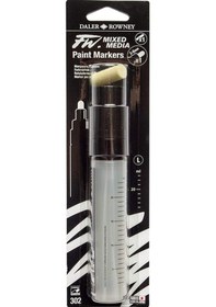 Resim Daler Rowney Fw Mixed Media Paint Marker Sets 302 3-6 Mm Teknik Uç 