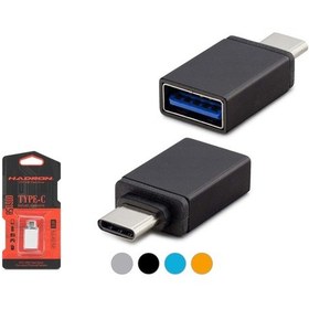 Resim Hn4457K Otg Type-C To Usb Otg Çevirici Metal Kutulu Dönüştürücü 