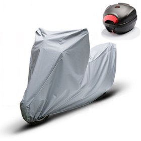 Resim CoverPlus Apec PS3 GRİ MOTOSİKLET BRANDASI ARKA ÇANTA UYUMLU 