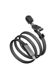 Resim Energea Sheath Travel 1.2m 60w 2in1 Type-c To Type-c Ve Usb-a Hızlı Şarj Kablo - Gümüş 