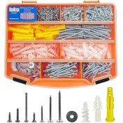 Resim Hobi-1 891 Parça 12 Çeşit, Pul, Vida ve Dübel Seti, Organizer Takım Çantalı 