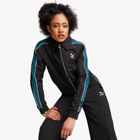 Resim Puma T7 Track Kadın Siyah Eşofman Üstü 