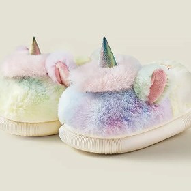 Resim EGA® | Unicorn Fluffy Slippers & Bootie Slippers - Bootie Slippers / EU 24-25 (15 cm insole) 