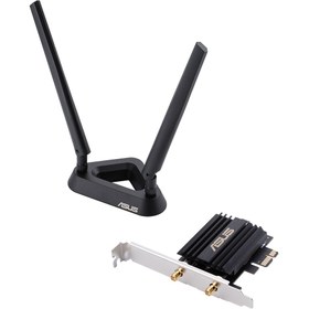 Resim ASUS PCE-AX58BT 574MBPS-2402MBPS DUAL-BANT Wi-Fi 6 / BLUETOOTH 5.0 PCI-E KART 