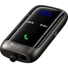 Resim Yesido Araç Içi Esnek Uzayan USB Kablo Çıkışlı Bluetooth Bt 5.0 LED Ekranlı Müzik ve Telefon Konuşma Sağlayıcı Fm Transmitter 