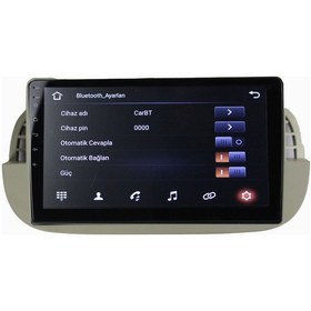 Resim Fiat 500 C 2011-2015 9 inç 6-128 GB Android Carplay Multimedya 