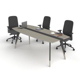 Resim Pierro Ofis Alaska Toplantı Masası - 220cm / Selenit - Füme 