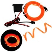 Resim 5 Metre Araç Içi Aydınlatma Ip Neon Led Turuncu 