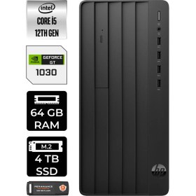 Resim Hp Pro Tower 290 G9 Intel Core I5 12500 64GB 4tb SSD GT1030/4GB W11P 6D3A5EA Masaüstü Bilgisayar & Per4 USB Bellek 6D3A5EAP450 