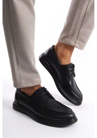 Resim Mubiano Mbrgn105-s Siyah Erkek Bağcıklı Loafer Siyah 