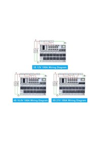 Resim 5S - 100A Balanslı Bms Lityum Batarya Şarj Koruma Devre... 