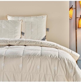 Resim Linens Wooly Yün Çift Kişilik Yorgan Beyaz 