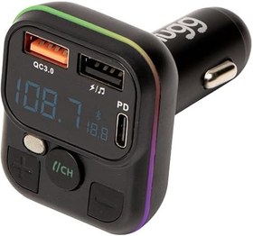 Resim TUGG FM Verici & Araç Şarj Cihazı – C32 Modeli | Bluetooth FM Transmitter, Çift USB + Type-C PD Hızlı Şarj, Müzik Aktarımı, LED Ekran, Akıllı Çip – Siyah 104961 