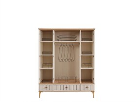 Resim Bella Genç Odası 4 Kapılı Dolap 