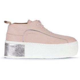 Resim Bueno Shoes Pudra Deri Kadın Dolgu Topuklu Ayakkabı 01ws7000 