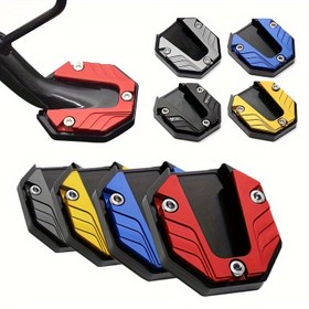 Resim Motosiklet Tekme Standı, Evrensel Kaymaz Kenar Brace Taban Aksesuarları Yan Ayak Dayanağı Koltuk Ayak Desteği Artı Taban Kaymaz Kenar Destek Pedi 