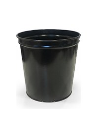 Resim Ofis Tipi Metal Çöp Kovası-siyah 