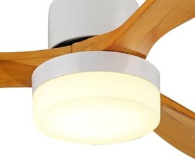 Resim LED Aydınlatmalı Uzaktan Kumandalı Beyaz Tavan Vantilatörü DKF-301 