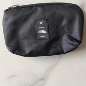 Resim Monyee Siyah Seyahat Dijital Aletler Çantası - Su Geçirmez, Büyük Kapasiteli 21x14x3cm - Şarj Cihazı, Kablolar, Kulaklık Saklama 