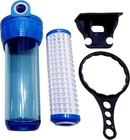 Resim Daire Bina Şebeke Girişi Yıkanabilir Filtreli Su Arıtma Kabı 