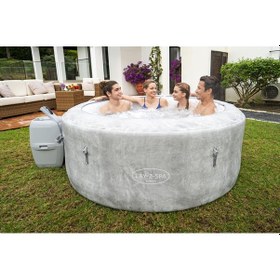 Resim Lay-z-spa 60065 Zurich Energysense Signature Airjet Şişme Spa Havuzu, 2-4 Kişilik Gri 