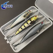 Resim 1 adet/3 adet 13g Balıkçılık Yemi Renkli Baskı Batan Minnow Yapay Yemi Cool Balıkçılık Tackl 