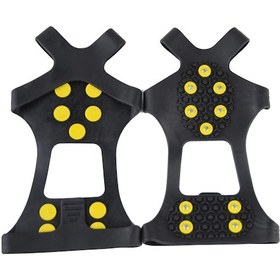 Resim Mufunye Kar Ve Buzda Güvenlik Sağlayan 10 Dişli Xl Boy Ayak Kramponu 44-48 Beden Siyah 