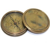 Resim Periboia Üzeri Çapa İşlemeli Pirinç Kullanışlı Pusula 