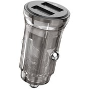 Resim Fuchsia ES-CC244C 2 Adet 5V 3.4A Usb Çıkışlı Ekstra USB to Type-C Kablolu PD Hızlı Araç Şarj 