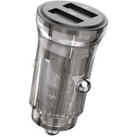 Resim Fuchsia ES-CC244C 2 Adet 5V 3.4A Usb Çıkışlı Ekstra USB to Type-C Kablolu PD Hızlı Araç Şarj 