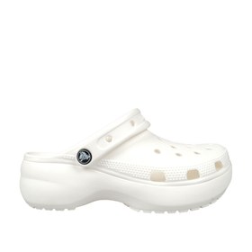 Resim Crocs Classic Platform Clog Kadın Beyaz Sandalet (206750-100) 