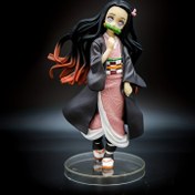 Resim Şeytan Katili serisi figürleri, anime sevimli kız Nezuko Kamado heykel modelleri, 7.8 inç PVC malzeme bebek süs eşyaları, ev dekorasyonu için ideal, anime hayranları için koleksiyon parçaları 