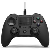 Resim Vkemall Usb Kablolu Gamepad Oyun Kontrolcüsü Dokunmatik Yüzeyli Ergonomik Oyun Kolu Çift Siyah 