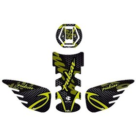 Resim Tank Pad Seti Bajaj Pulsar Siyah Yeşil 007 
