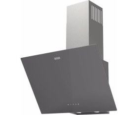 Resim Uğur Uad 6011 GA3D 60 cm Gri Cam Duvar Tipi Ankastre Davlumbaz Yüksek Emiş Gücü ve Dokunmatik Kontrol 